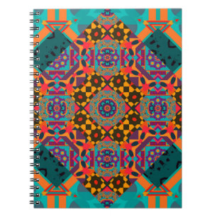 Luxury ornamen arabesque seamless pattern notebook