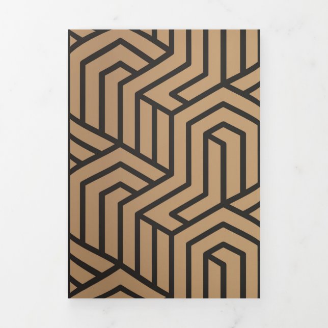 Luxury Ornaments 23 Tri-Fold Holiday Card (Cover)