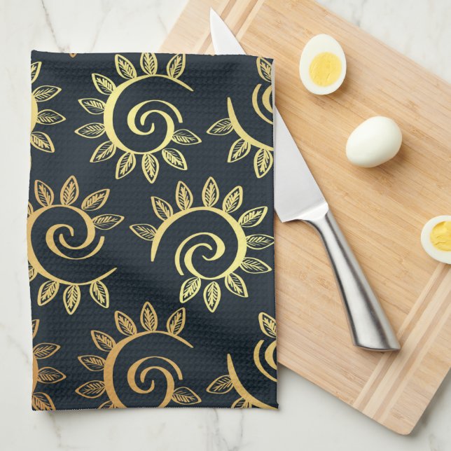 Luxury Ornaments 39 Tea Towel (Quarter Fold)