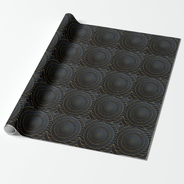 Luxury Paper Cut Golden Backgrounds. (Unrolled)