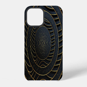Luxury Paper Cut Golden Backgrounds. iPhone 12 Case