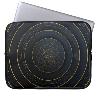 Luxury Paper Cut: Golden Gradient. Laptop Sleeve