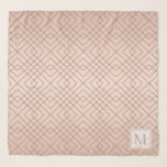 Luxury pattern Rose Gold Personalised Scarf<br><div class="desc">Luxury pattern Rose Gold Personalised design. You are welcome to visit my store for more beautiful products.</div>