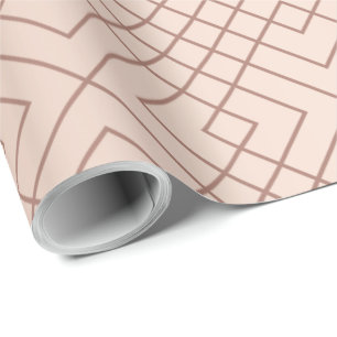 Luxury pattern Rose Gold Wrapping Paper