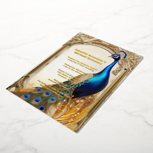 Luxury peacock country wedding Indian chic
