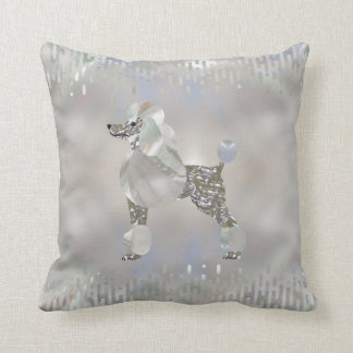 Luxury Pearl and Abalone Poodle Cushion