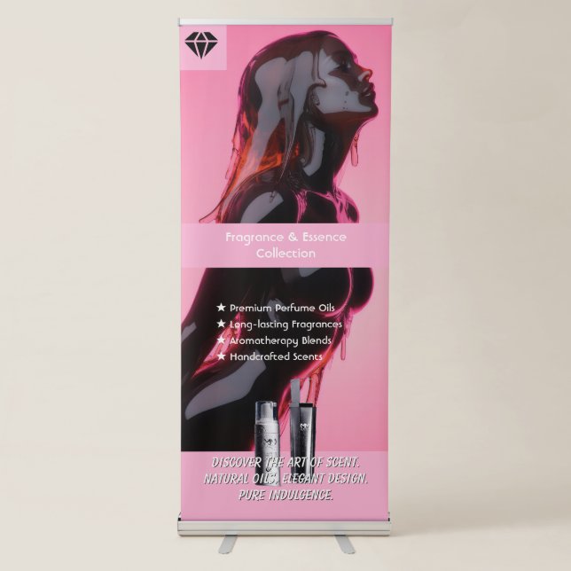 Luxury Perfume Banner B – Custom Fragrance Display (Front)