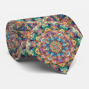 Luxury Persian Designer Rug Faux Silk Neck Tie