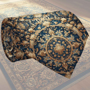 Luxury Persian Designer Rug Faux Silk Neck Tie