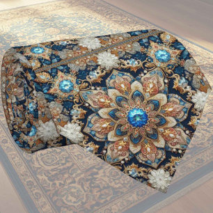 Luxury Persian Designer Rug Faux Silk Neck Tie