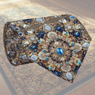 Luxury Persian Designer Rug Faux Silk Neck Tie