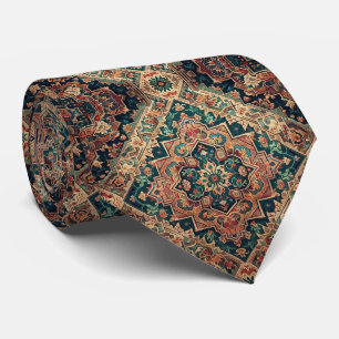 Luxury Persian Designer Style Faux Silk Neck Tie