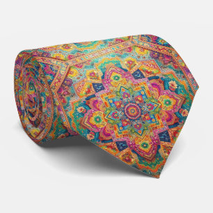 Luxury Persian Designer Style Faux Silk Neck Tie
