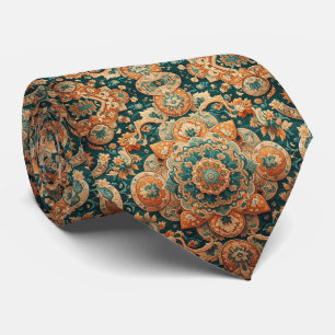 Luxury Persian Designer Style Faux Silk Neck Tie