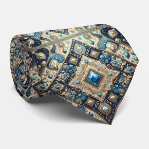 Luxury Persian Designer Style Faux Silk Neck Tie