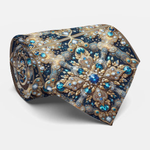 Luxury Persian Designer Style Faux Silk Neck Tie