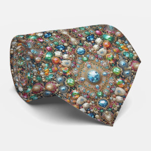 Luxury Persian Designer Style Faux Silk Neck Tie