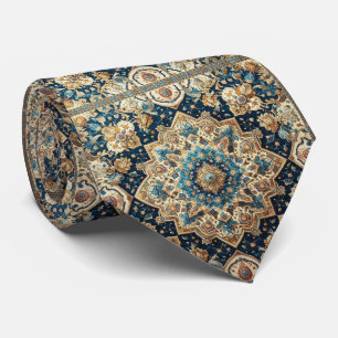 Luxury Persian Designer Style Faux Silk Neck Tie