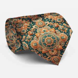 Luxury Persian Designer Style Faux Silk Neck Tie