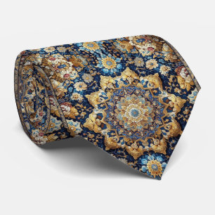 Luxury Persian Designer Style Faux Silk Neck Tie