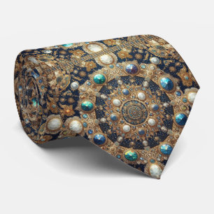 Luxury Persian Designer Style Faux Silk Neck Tie
