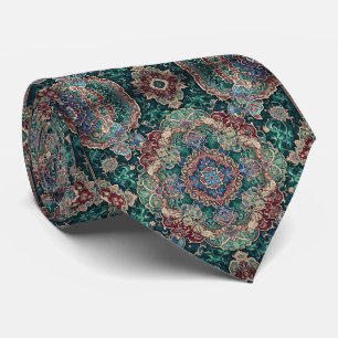 Luxury Persian Designer Style Faux Silk Neck Tie