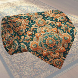 Luxury Persian Designer Style Faux Silk Neck Tie