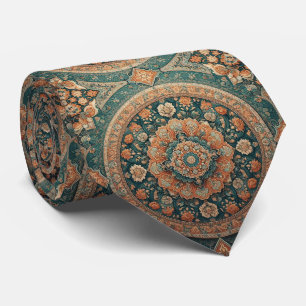 Luxury Persian Designer Style Faux Silk Neck Tie