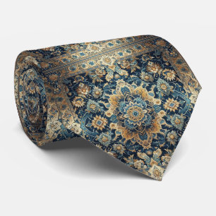 Luxury Persian Designer Style Faux Silk Neck Tie