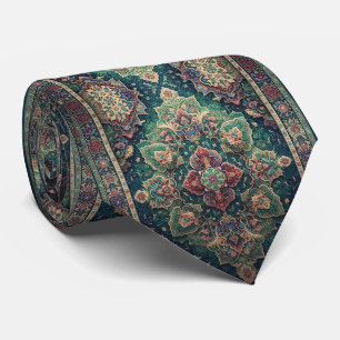 Luxury Persian Designer Style Faux Silk Neck Tie