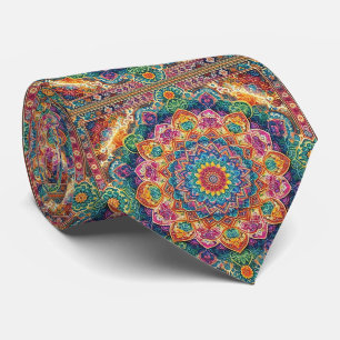 Luxury Persian Designer Style Faux Silk Neck Tie