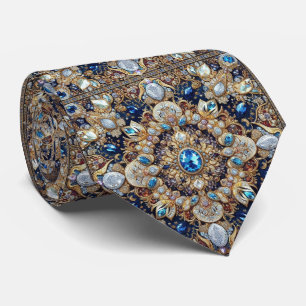 Luxury Persian Designer Style Faux Silk Neck Tie