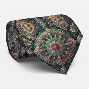 Luxury Persian Designer Style Faux Silk Neck Tie