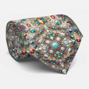 Luxury Persian Designer Style Faux Silk Neck Tie