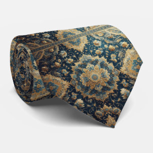 Luxury Persian Designer Style Faux Silk Neck Tie