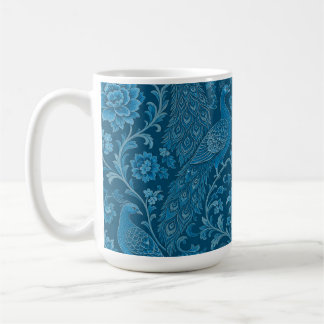 Luxury Persian This Rich Peacock Blue Pattern Coffee Mug