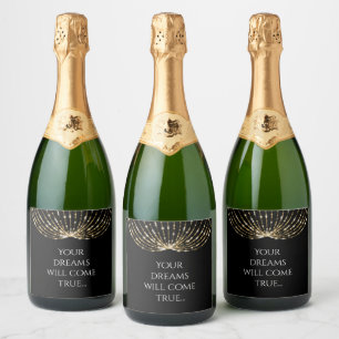 Luxury Personalise Bottle Sparkling Wine Label