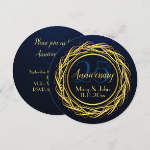 Luxury Personalised Anniversary Party Invitation