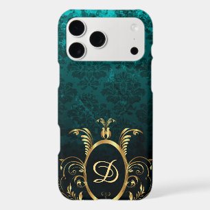 Luxury Personalised Damask Turquoise
