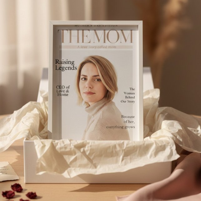 Luxury Personalised Mother’s Day Magazine Cover Poster (Creator Uploaded)