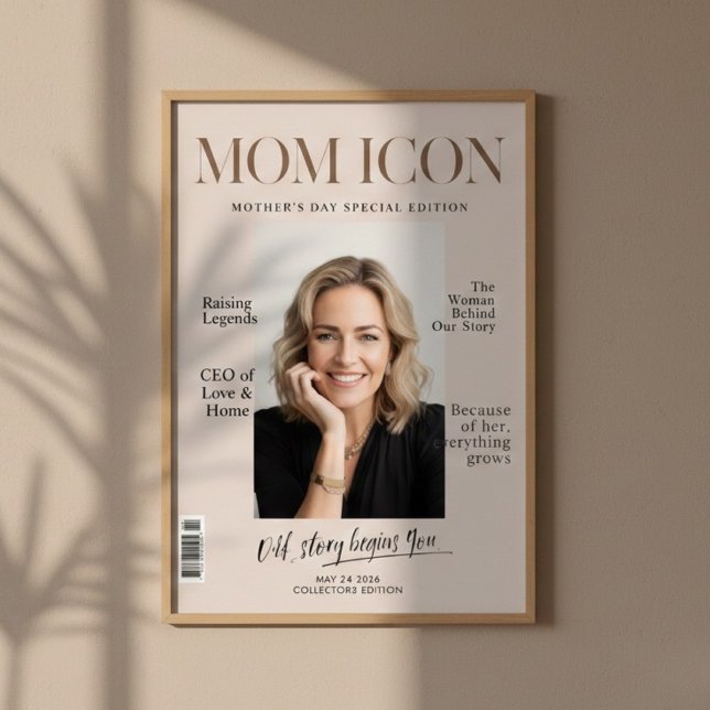 Luxury Personalised Mum | Custom Photo Magazine  Poster (Creator Uploaded)
