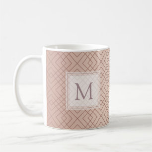Luxury Personalised pattern Rose Gold Coffee Mug