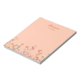 Luxury Personalised Summer Nature Flower Warm Notepad