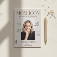 Luxury Personalized Mom Magazine Cover Photo