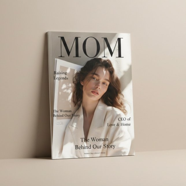 Luxury Personalized Mom Magazine Cover This elegan Poster (Creator Uploaded)