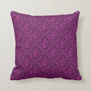Luxury Pink Damask Floral Cushion
