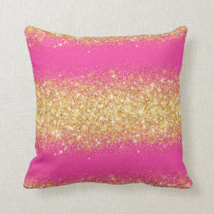Luxury Pink Gold Glitter Cushion