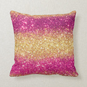 Luxury Pink Gold Glitter Cushion