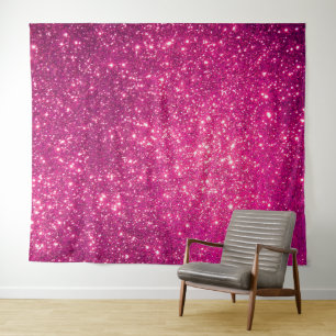Luxury Pink Gold Glitter Tapestry