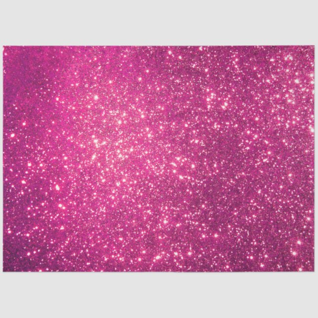 Luxury Pink Gold Glitter Tissue Paper (Front)